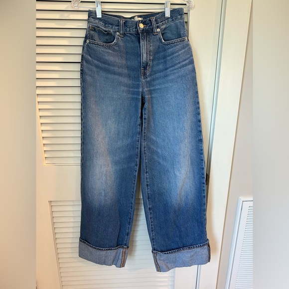 Madewell Superwide-Leg Jeans with Cuff - Picture 7 of 11